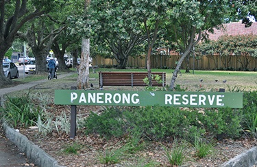 Pannerong Reserve - sign