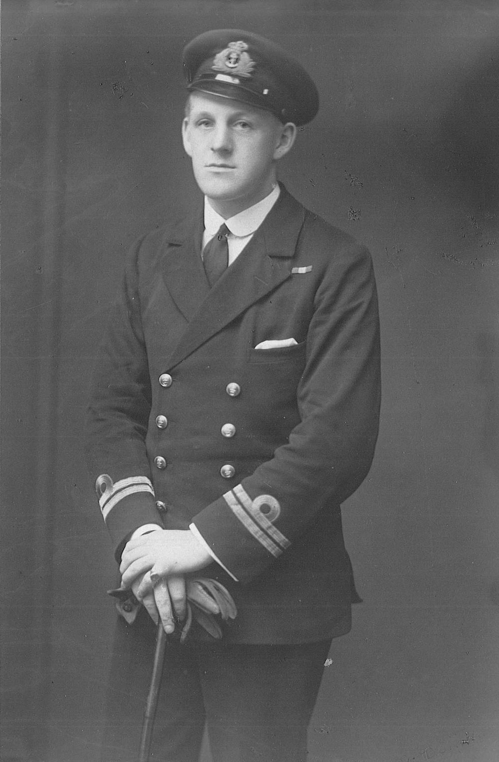 Albert Poland with medal ribbon