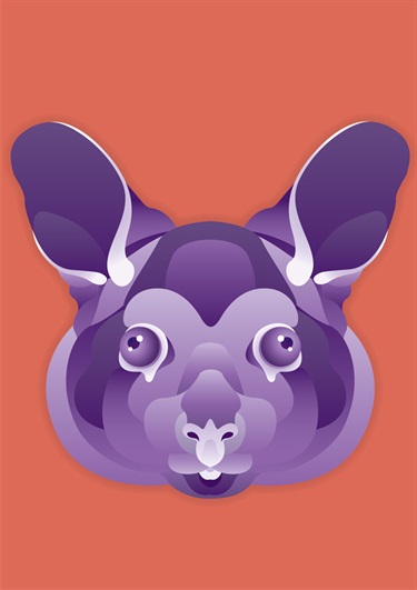 Purple Possum by Kate Yurkovic