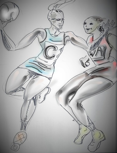 Netball Girls by Linda Janssen