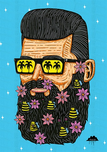 Bee Beard Bertie by Mulga
