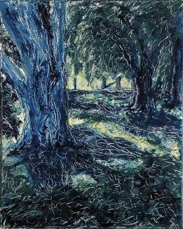 The Woods at Bundanon by Guy Morgan. Dappled sunlight sifts through the trees in the late afternoon. This painting is one of 18 illustrations in my recently published work entitled The Empire Sells Out (the story so far. Described as a light-hearted social commentary with a narrative arc, the 40-page BLAD (Book Layout and Design) was produced to establish the look, design and language of the complete book. The smaller publication has just been longlisted in the World Illustration Awards @theaoi by the Association of Illustrators in London. I’m developing further illustrations and will hopefully write, publish and launch the full book in late 2020 accompanied by an exhibition of the original oil on canvas paintings – in or near Darlinghurst.