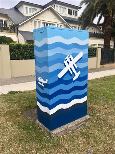 Andre Braun's 'Flying Away'. Corner of Kent Road and New South Head Road, Rose Bay