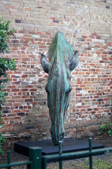 Nic Fiddian-Green, Horse at Water. Halls Lane Reserve, Woollahra. British artist Nic Fiddian-Green has achieved great international success with his substantial and striking sculptures. The bronze sculpture Horse at Water (edition of 7) at Marble Arch has become a much loved London landmark.