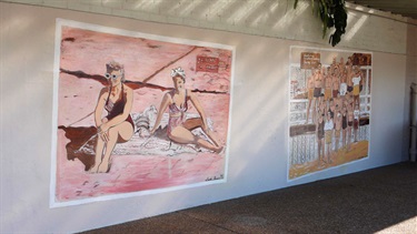 Murray Rose Pool murals