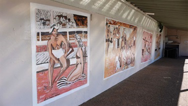 Murray Rose Pool murals