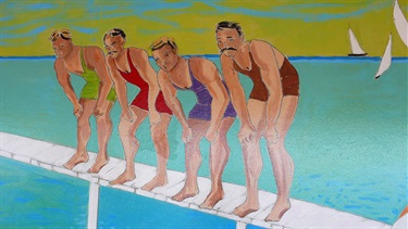 Murray Rose Pool murals