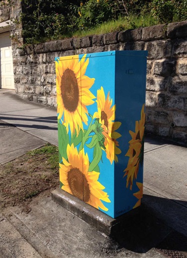 Francesca Deane's 'Sunflowers'. Tivoli Avenue/New South Head Road, Rose Bay.