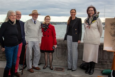 L-R: Cr Nicola Grieve; Graham Humphrey (nominator of plaque); Peter Poland, Woollahra history and Heritage society; The Hon. Gabrielle Upton, MP, Member for Vaucluse; Mayor of Woollahra, Cr Susan Wynne; Cr Mary-Lou Jarvis