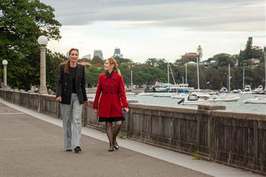 Mayor of Woollahra, Cr Susan Wynne with The Hon. Gabrielle Upton, MP, Member for Vaucluse