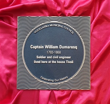 Plaque unveiling for Captain William Dumaresq near Tivoli, 794 New South Head Road