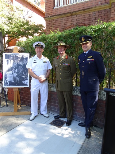 Captain Heath Robertson, Major General Matt Pearse, Group Captain Michael Jansen