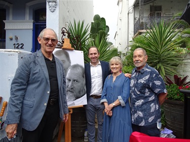 L-R: Don Morris, Asher Morris, Sandra Wheatley and Allan Johnston