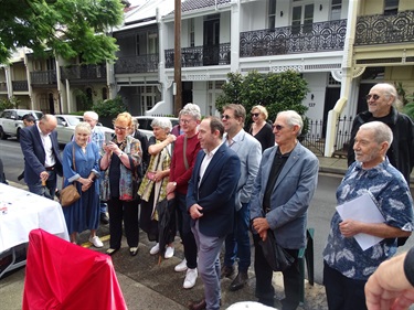 guests attending the unveiling ceremony