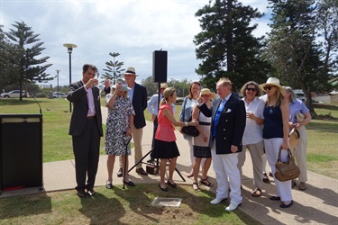 Elizabeth Macarthur plaque unveiling 8 February 2019 Hon. Gabrielle Upton, Mayor Clr Cavanagh and family members