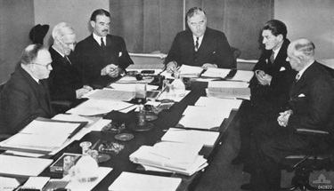 First meeting of the Australian War Cabinet, 27 September 1939.