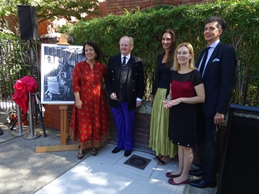 L-R Guest speaker Wendy Sharpe, Cr. Peter Cavanagh, Mayor Cr. Susan Wynne, The Hon. Gabrielle Upton, MP, Cr. Anthony Maran