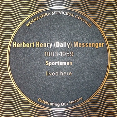 Plaque for Herbert Dally Messenger