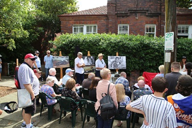 Guests outside 186 Glenmore Road, Paddington