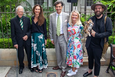 L-R Richard Bonynge, Cr. Susan Wynne, Mayor of Woollahra, Cr. Anthony Marano, Cr. Harriet Price, Cr. Matthew Robertson