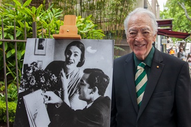 Richard Bonynge AC CBE at the plaque unveiling