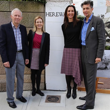 Kevin Mooy, The Hon. Gabrielle Upton MP, Mayor Cllr Susan Wynne, Councillor Anthony Marano