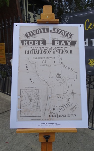 Plan of the Tivoli estate 1881