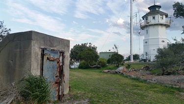 Signal Station and staircase leading down to fortifications in Signal Hill, 2018