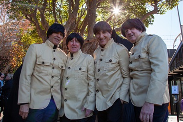 Tribute band 'Beatle Magic' who performed at the event