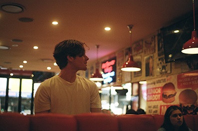 George At The Diner In June by Charlie Crowe