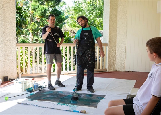 Luke Abdullah painting demonstration.jpg