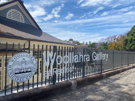 Woollahra Gallery at Redleaf signage