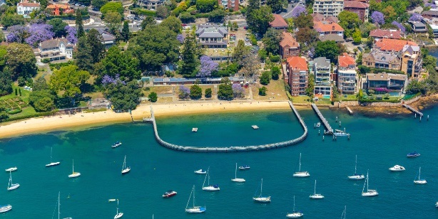 Murray Rose Pool Aerial View