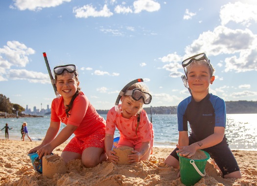 kids at beach