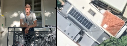 Paddington resident and rooftop with solar panel