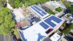 Apartment Block with Solar Panels