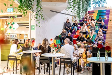 Crowd watching the 2023 Woollahra Digital Literary Awards