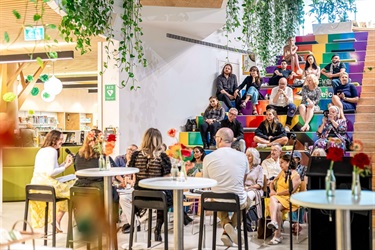 Crowd watching the 2023 Woollahra Digital Literary Awards