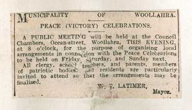 Peace day ad