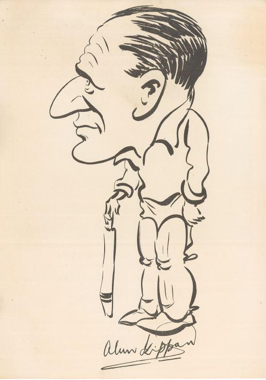 Caricature of Alan Kippax