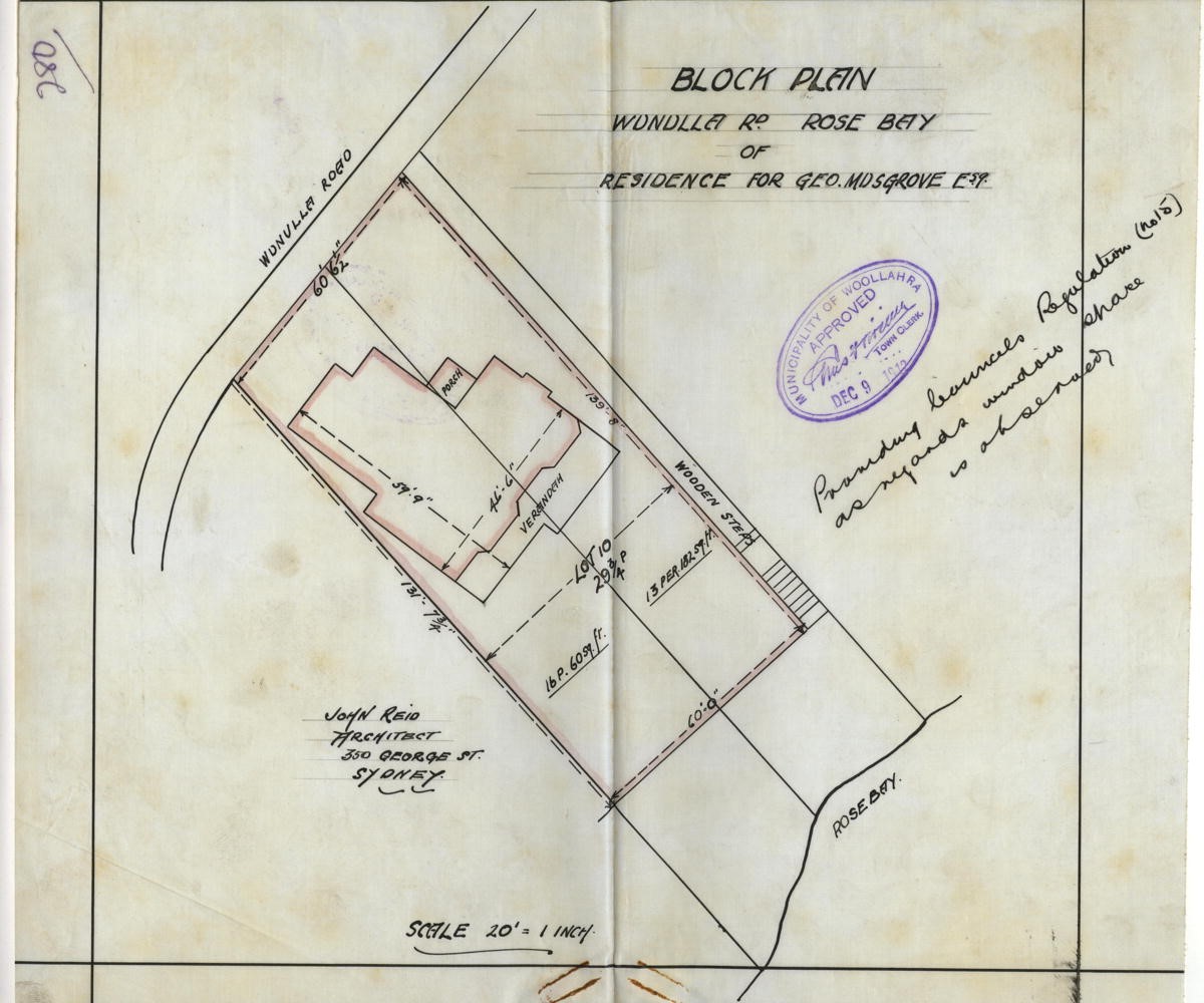 Block Plan from Building Application