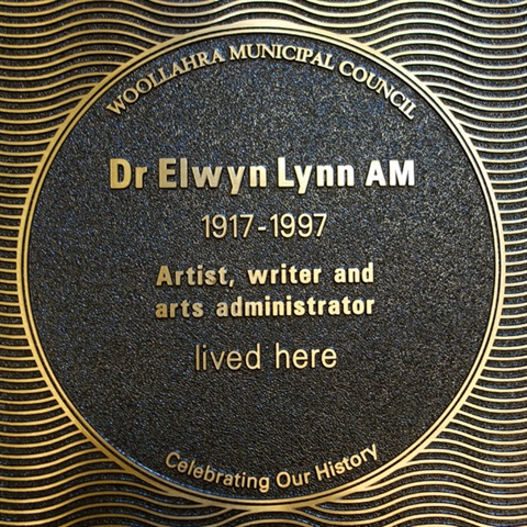 Plaque for Dr Elwyn Lynn
