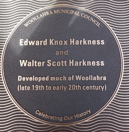 Edward Knox Harkness and Walter Scott Harkness plaque
