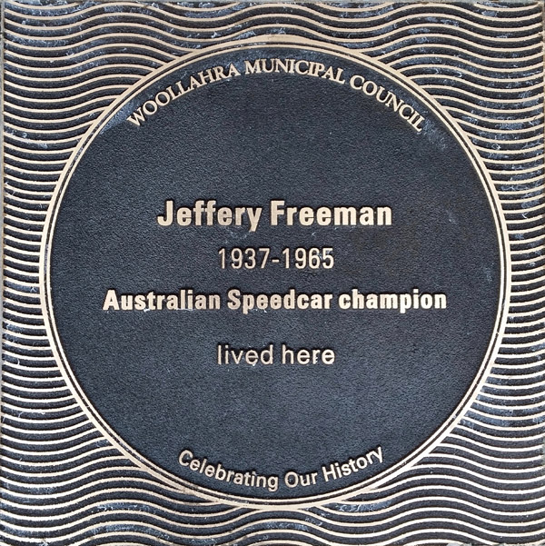 Jeff Freeman plaque