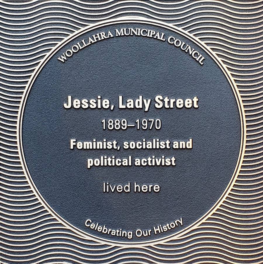 Jessie, Lady Street plaque