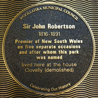 John Robertson plaque