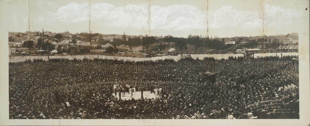 Burns-Johnson Boxing Contest, Rushcutters Bay