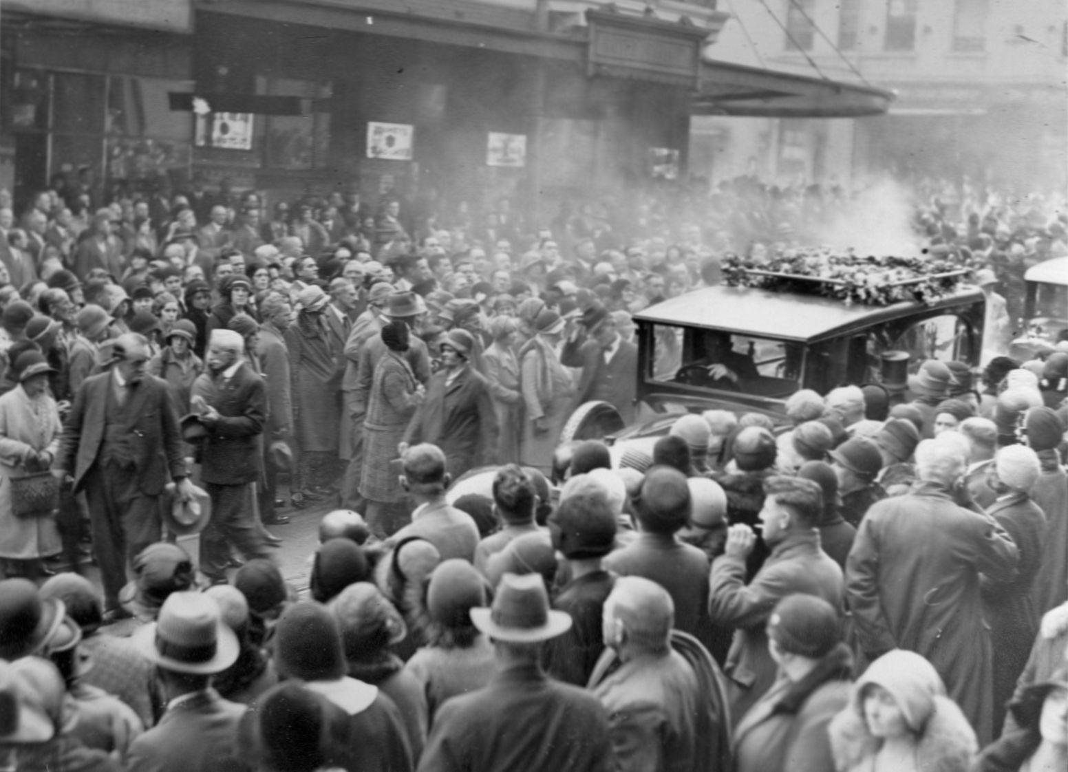 Miss Nellie Stewart funeral in Sydney 1931