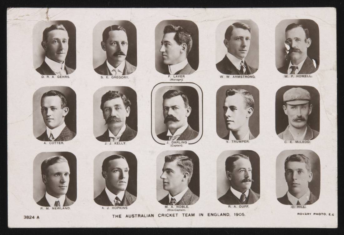 Photographic postcard of The Australian Cricket Team in England