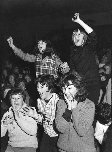 Screaming Beatles fans